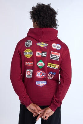 Zoo York Mens Multi Logo Hoodie