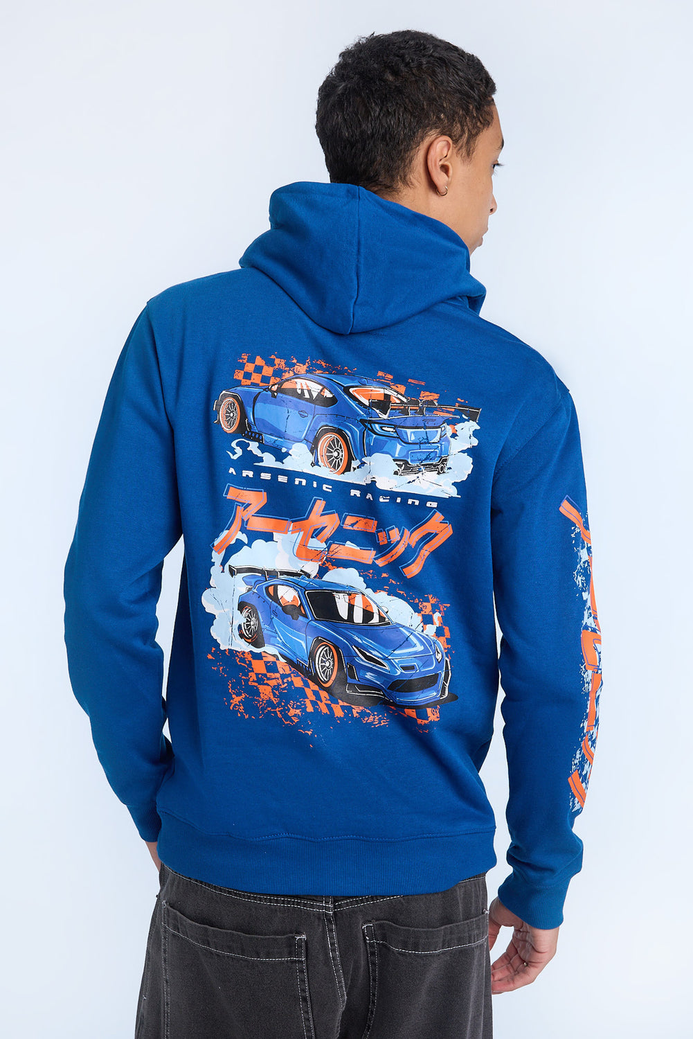 Arsenic Mens Racing Graphic Hoodie Arsenic Mens Racing Graphic Hoodie