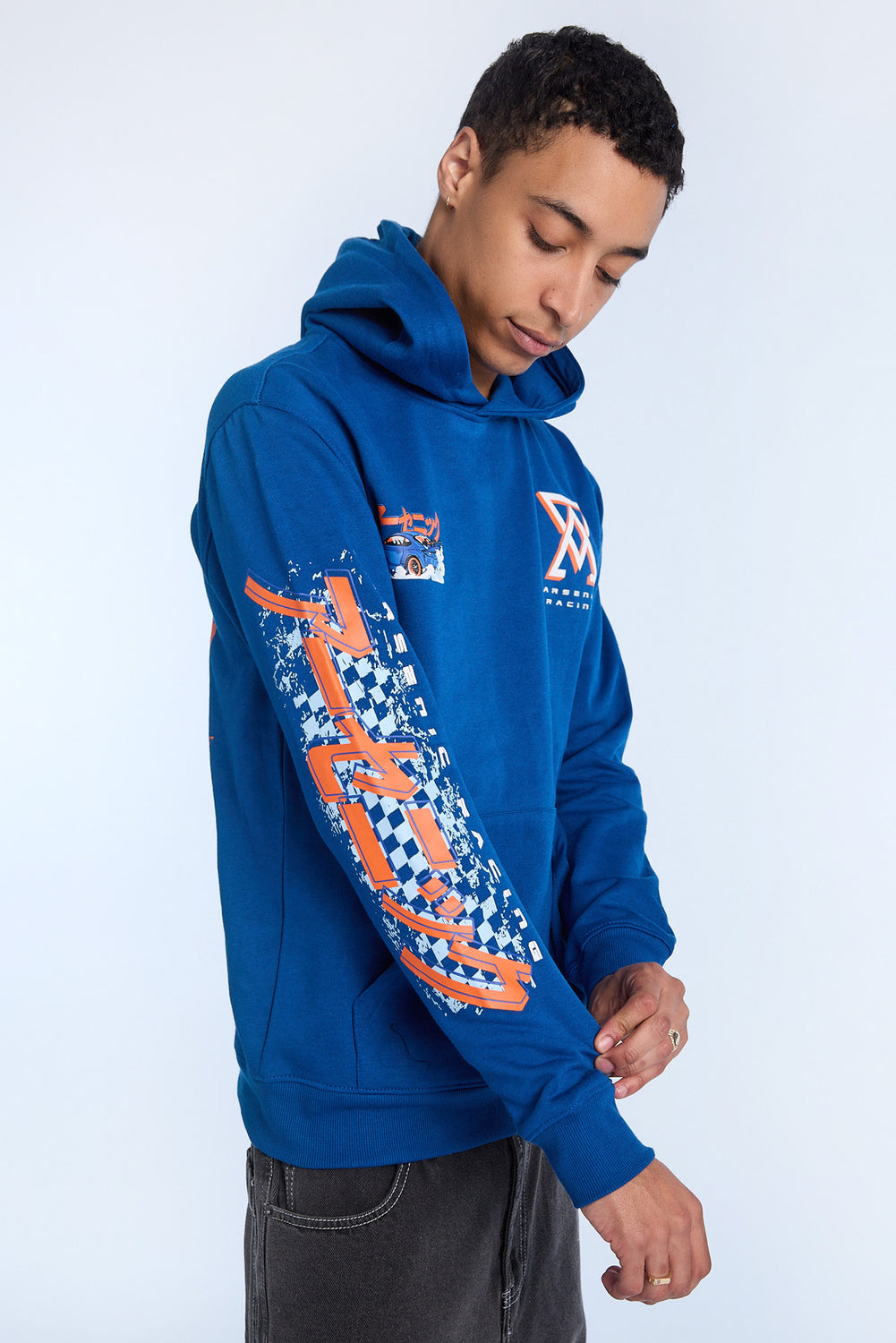 Arsenic Mens Racing Graphic Hoodie Arsenic Mens Racing Graphic Hoodie