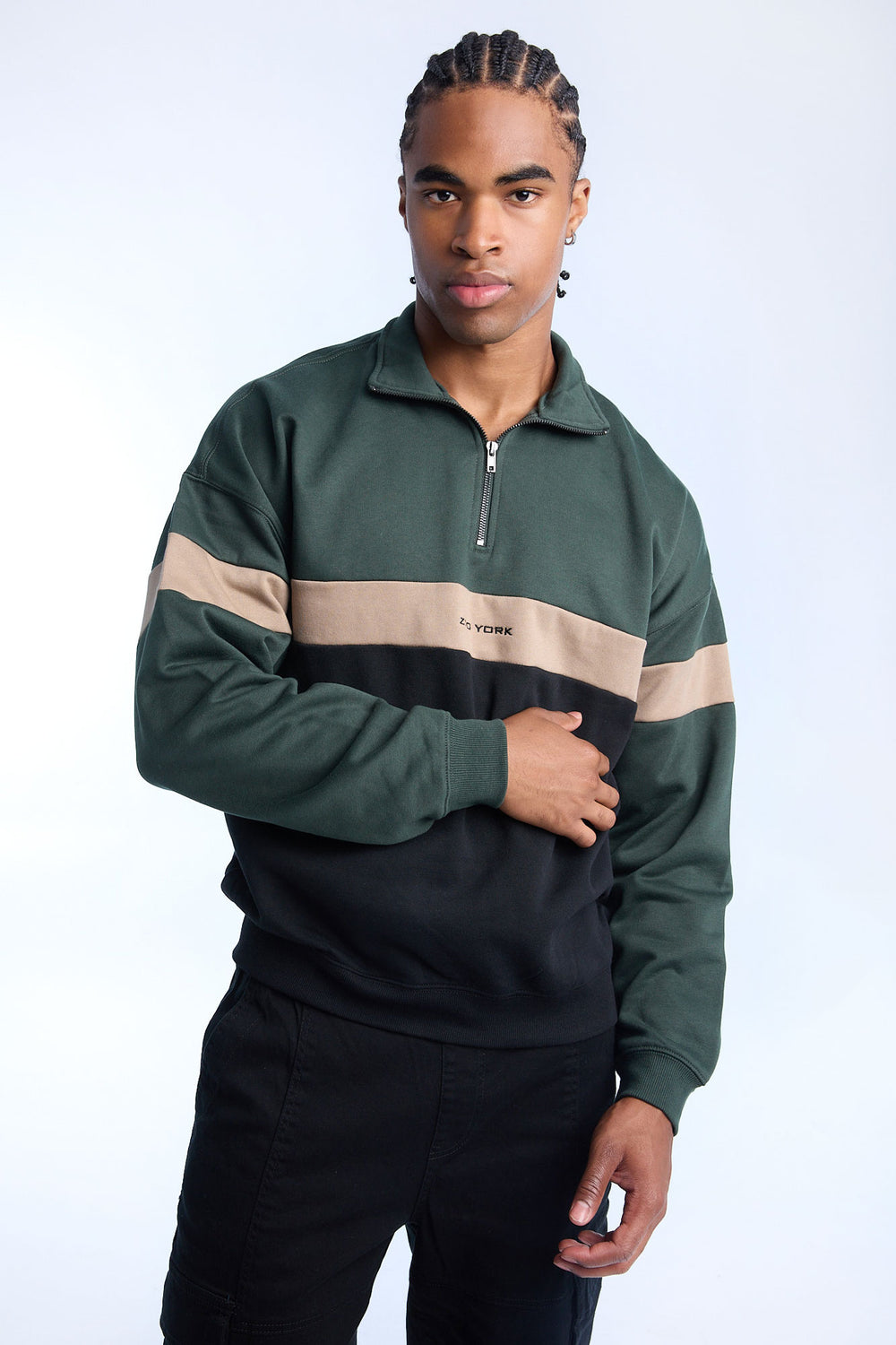 Zoo York Mens 1/4 Zip Sweatshirt Zoo York Mens 1/4 Zip Sweatshirt