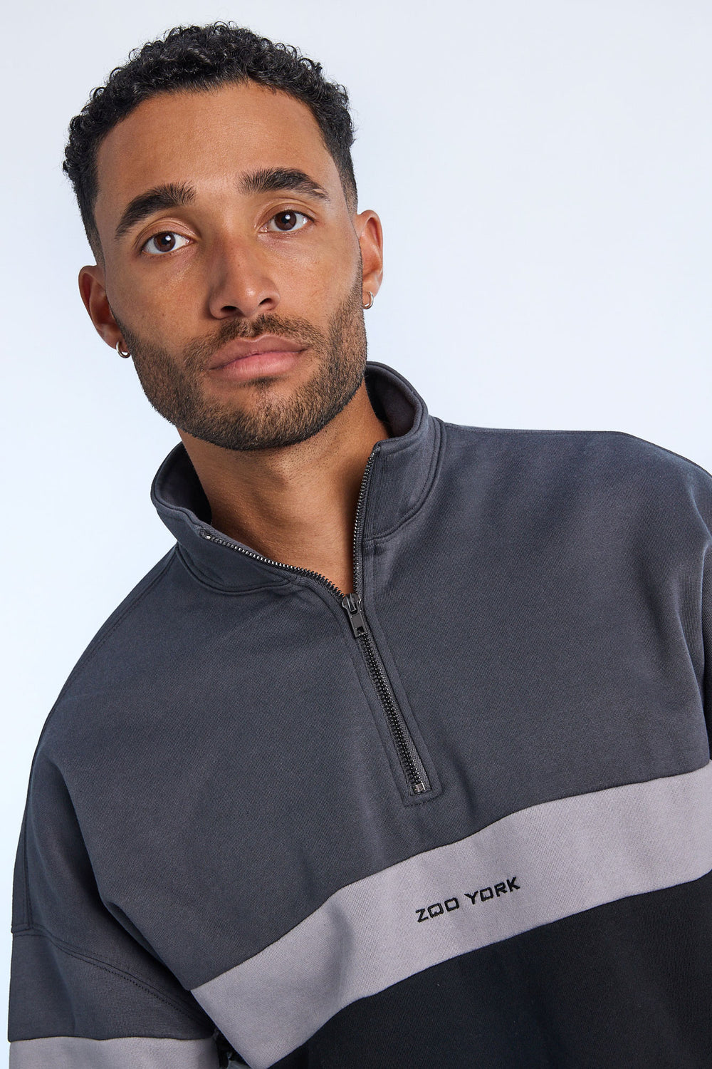 Zoo York Mens 1/4 Zip Sweatshirt Zoo York Mens 1/4 Zip Sweatshirt