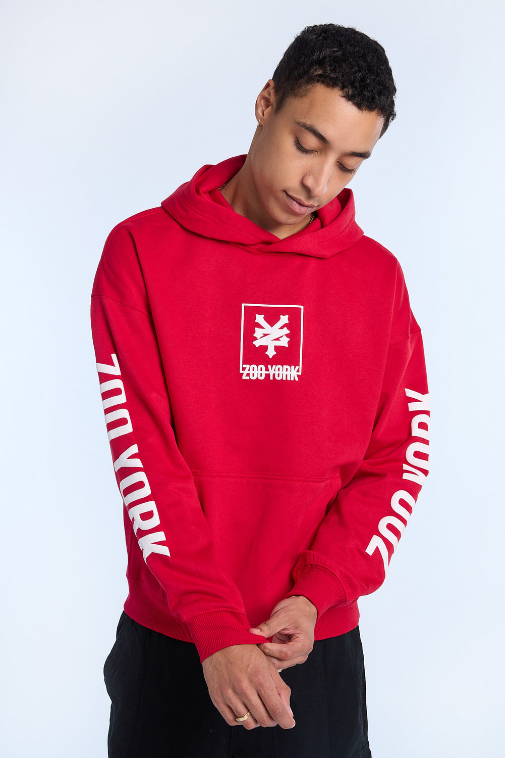 Zoo York Mens Box Logo Hoodie Zoo York Mens Box Logo Hoodie