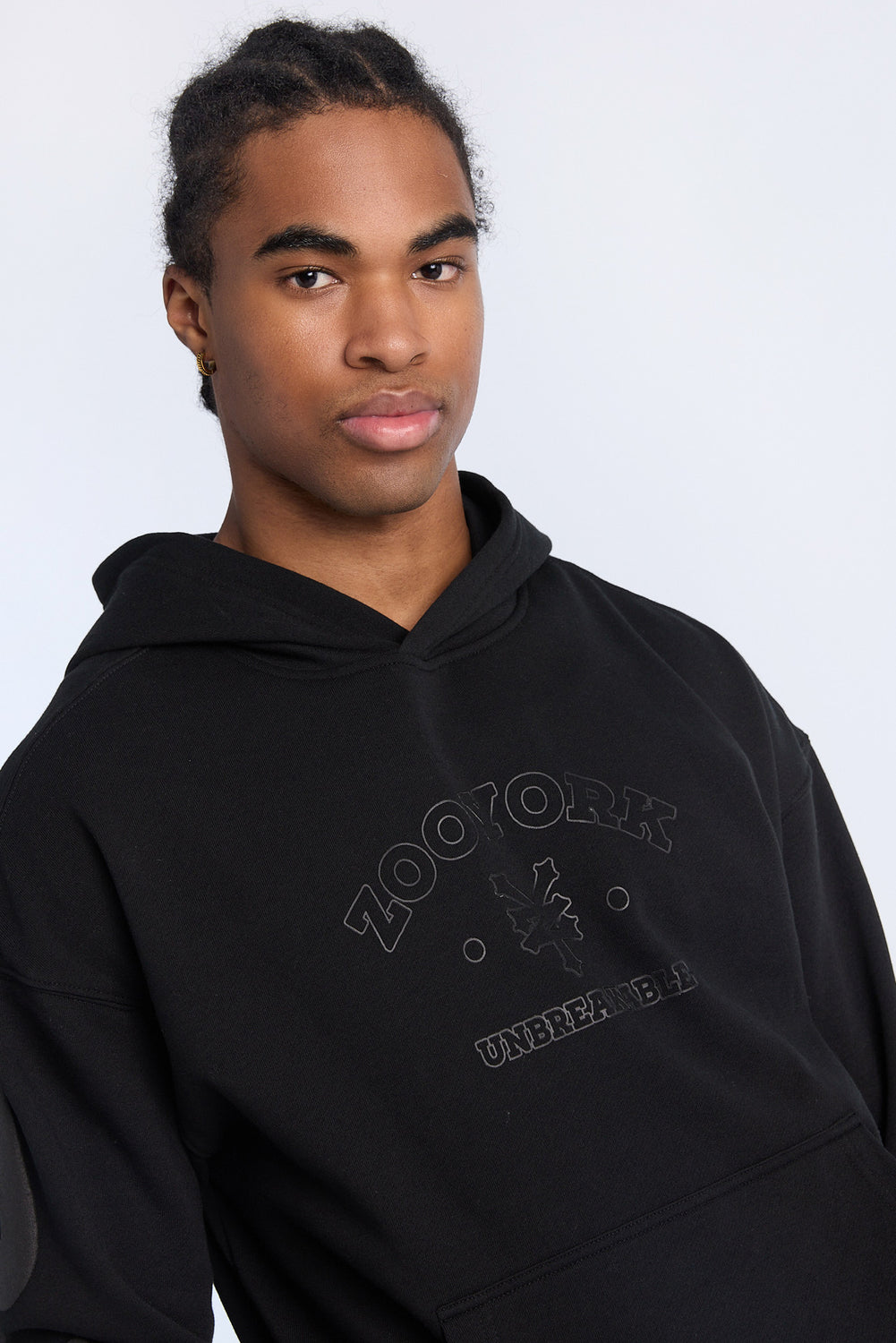 Haut à capuchon imprimé logo ton sur ton Zoo York homme Haut à capuchon imprimé logo ton sur ton Zoo York homme