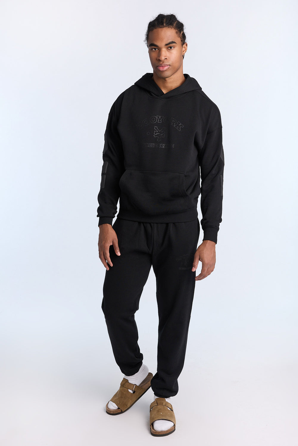 Haut à capuchon imprimé logo ton sur ton Zoo York homme Haut à capuchon imprimé logo ton sur ton Zoo York homme