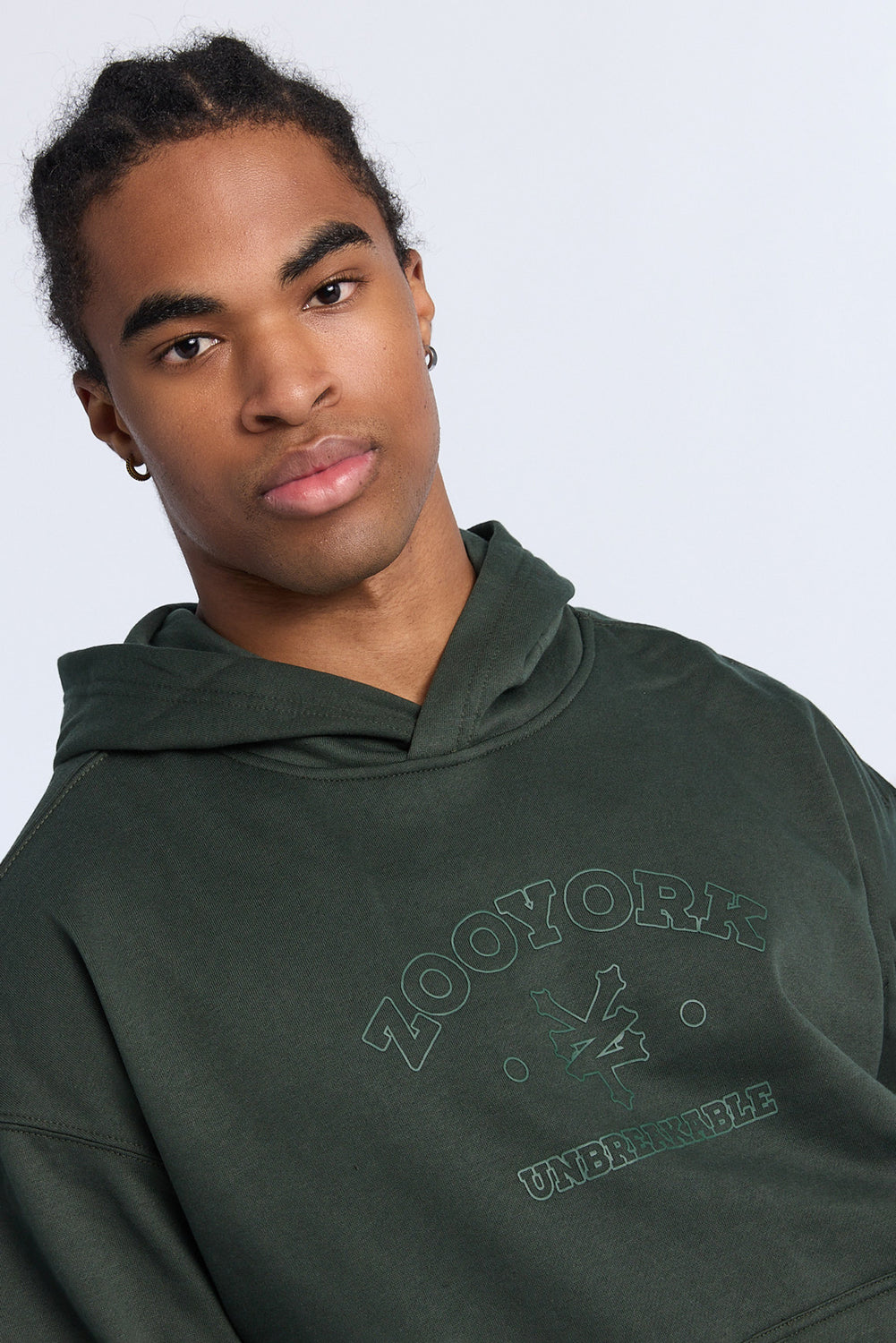 Haut à capuchon imprimé logo ton sur ton Zoo York homme Haut à capuchon imprimé logo ton sur ton Zoo York homme