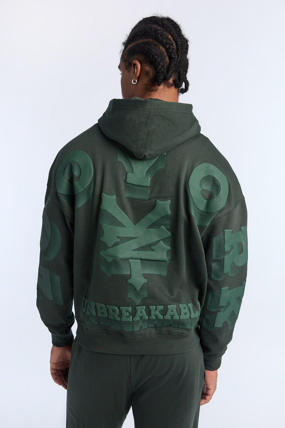 Haut à capuchon imprimé logo ton sur ton Zoo York homme Haut à capuchon imprimé logo ton sur ton Zoo York homme