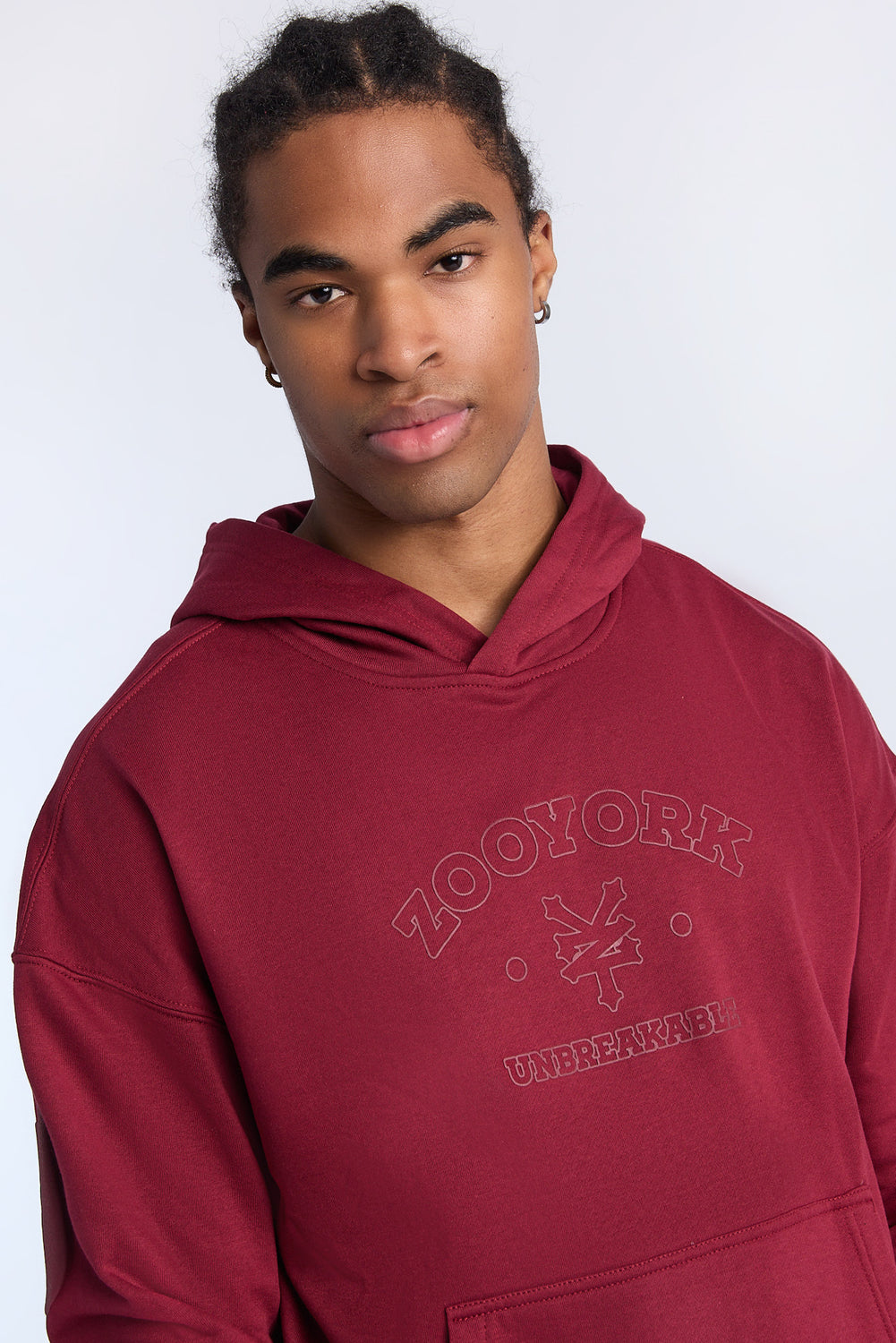 Haut à capuchon imprimé logo ton sur ton Zoo York homme Haut à capuchon imprimé logo ton sur ton Zoo York homme