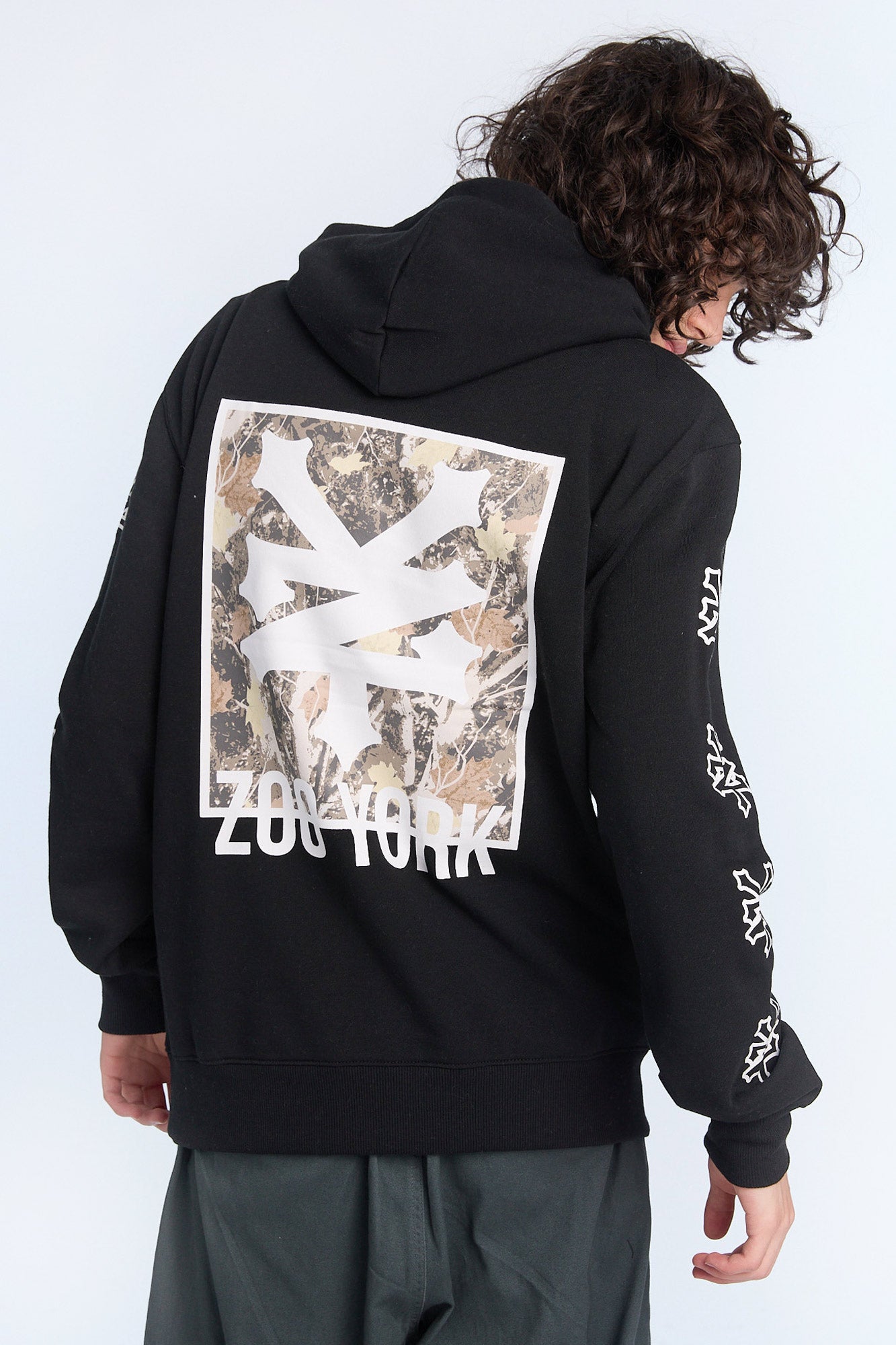 Zoo York Mens Tree Camo Box Logo Hoodie - /