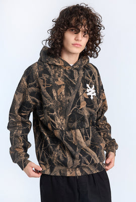 Zoo York Mens Tree Camo Boxy Hoodie