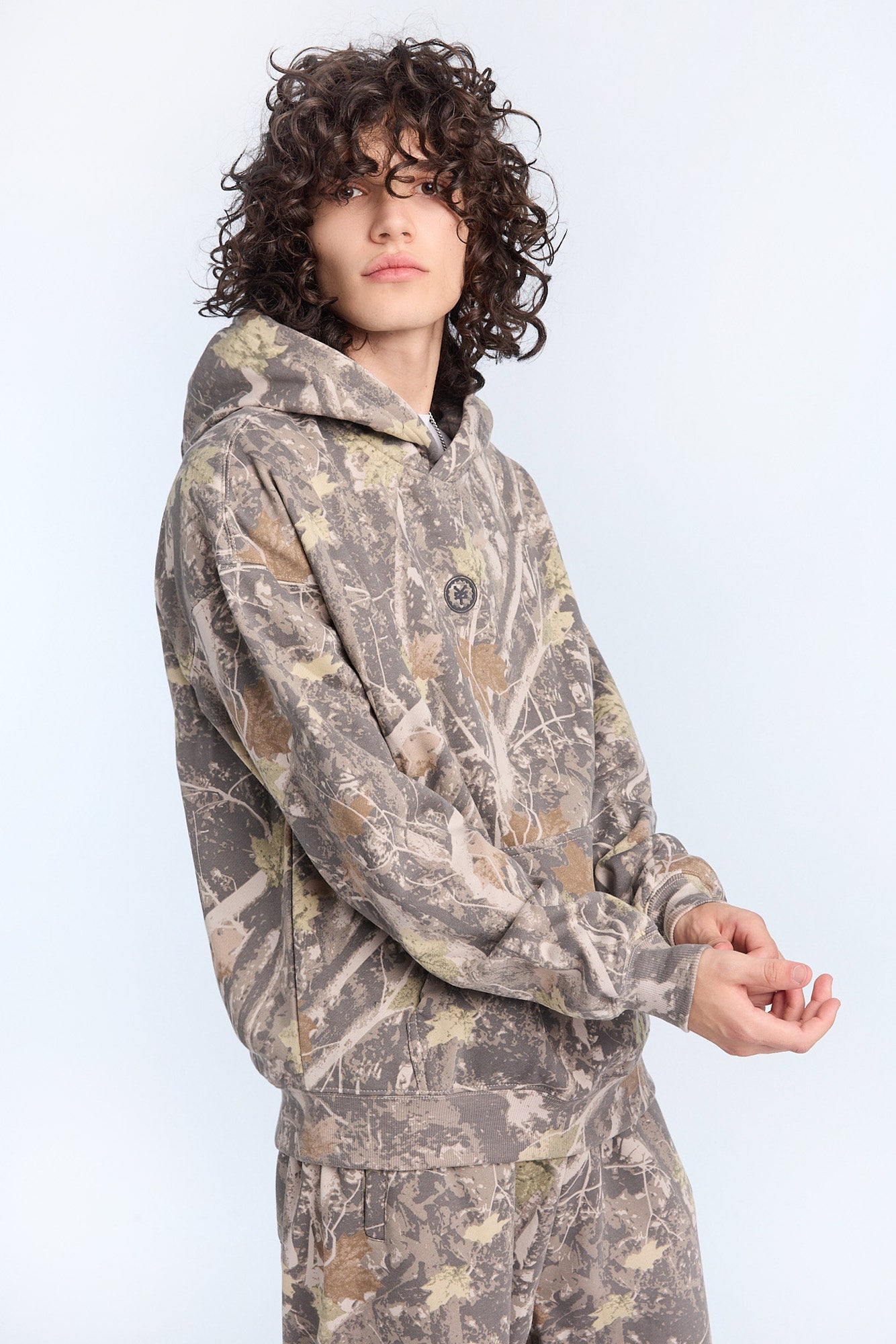 Zoo York Mens Logo Tree Camo Hoodie - Camouflage /