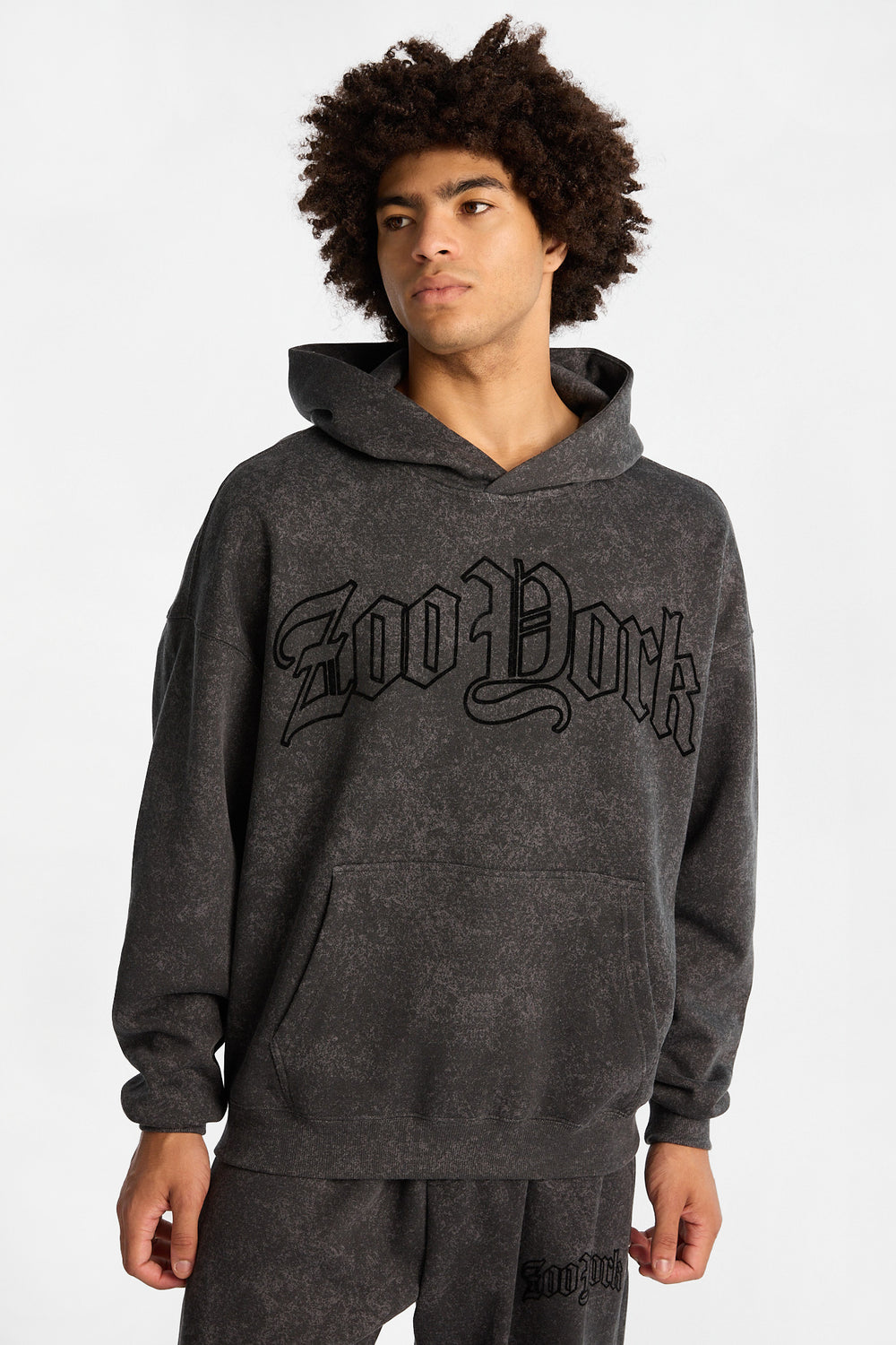 Zoo York Graphic Washed Boxy Hoodie Zoo York Graphic Washed Boxy Hoodie