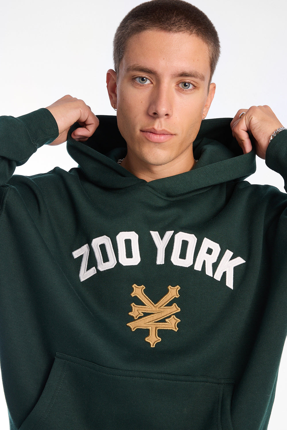 Zoo York Embroidered Logo Boxy Hoodie Zoo York Embroidered Logo Boxy Hoodie