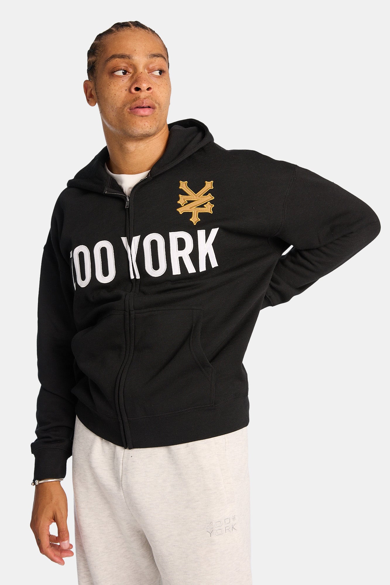 Zoo York Embroidered Zip-Up Hoodie - /