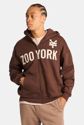 Zoo York Embroidered Zip-Up Hoodie