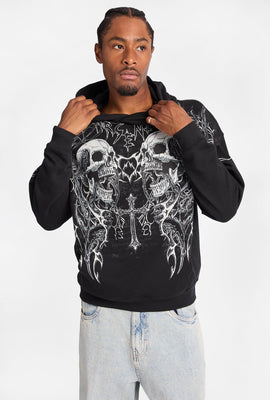 Arsenic Skulls & Cross Boxy Hoodie