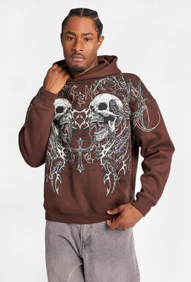 Arsenic Skulls & Cross Boxy Hoodie