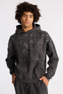 Arsenic Eagle Graphic Washed Boxy Hoodie