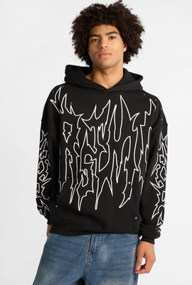 Arsenic Graphic Studded Boxy Hoodie