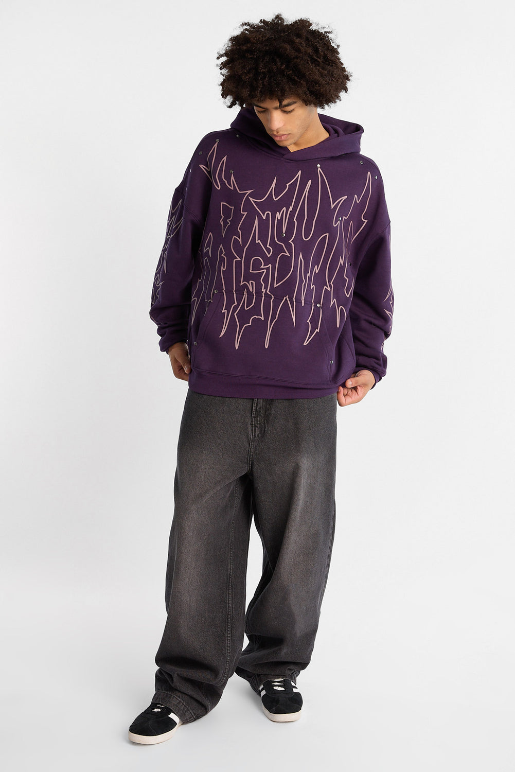 Arsenic Graphic Studded Boxy Hoodie Arsenic Graphic Studded Boxy Hoodie