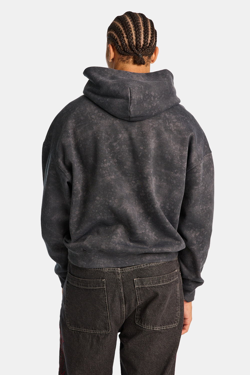 Arsenic Skull & Wings Washed Boxy Hoodie Arsenic Skull & Wings Washed Boxy Hoodie