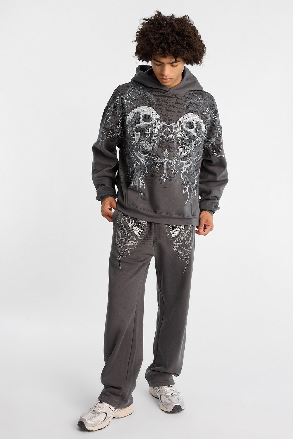 Arsenic Skull Rhinestone Boxy Hoodie Arsenic Skull Rhinestone Boxy Hoodie
