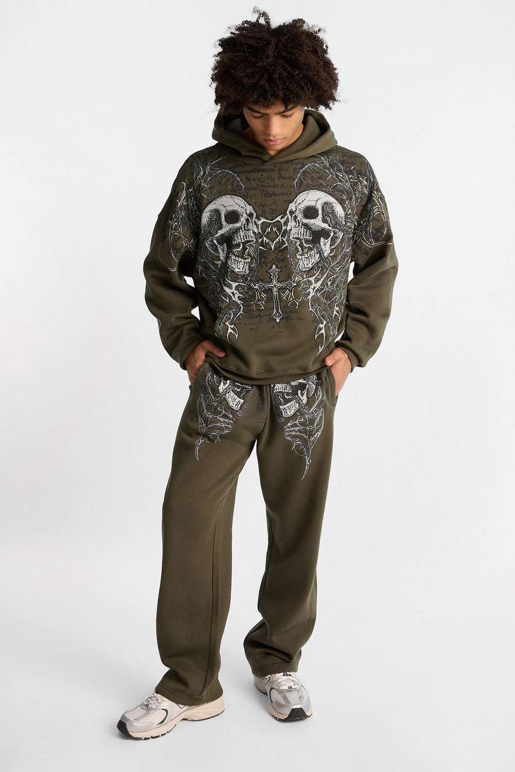 Arsenic Skull Rhinestone Boxy Hoodie Arsenic Skull Rhinestone Boxy Hoodie