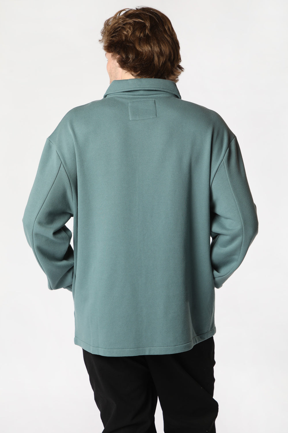 Zoo York Mens Tonal Coach Sweatshirt Teal
