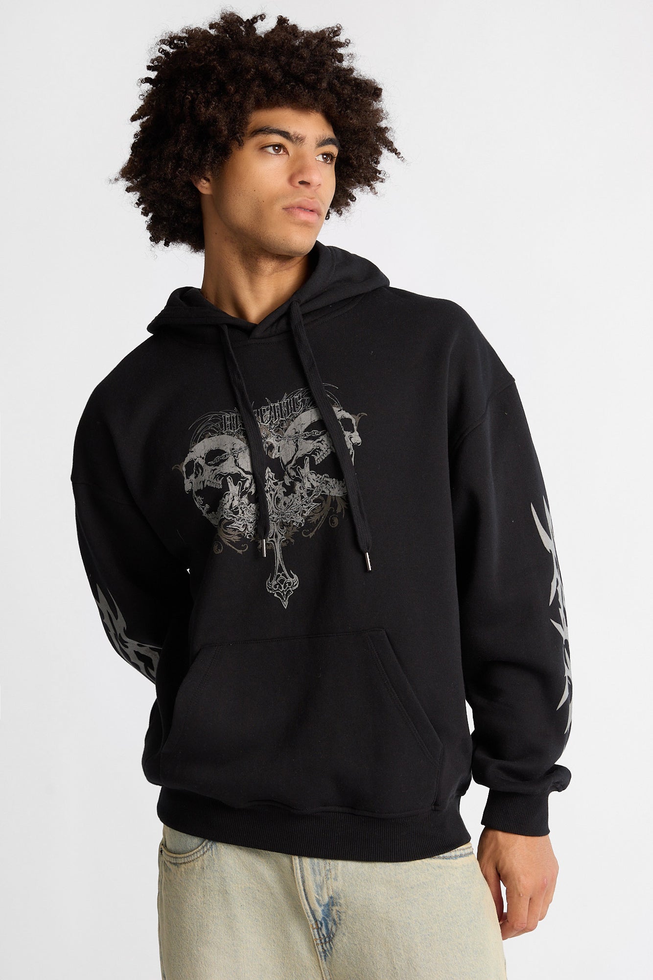 Arsenic Cross & Skulls Graphic Hoodie - /
