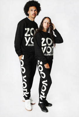 Jogger En Molleton Imprimé Logo Zoo York Unisexe