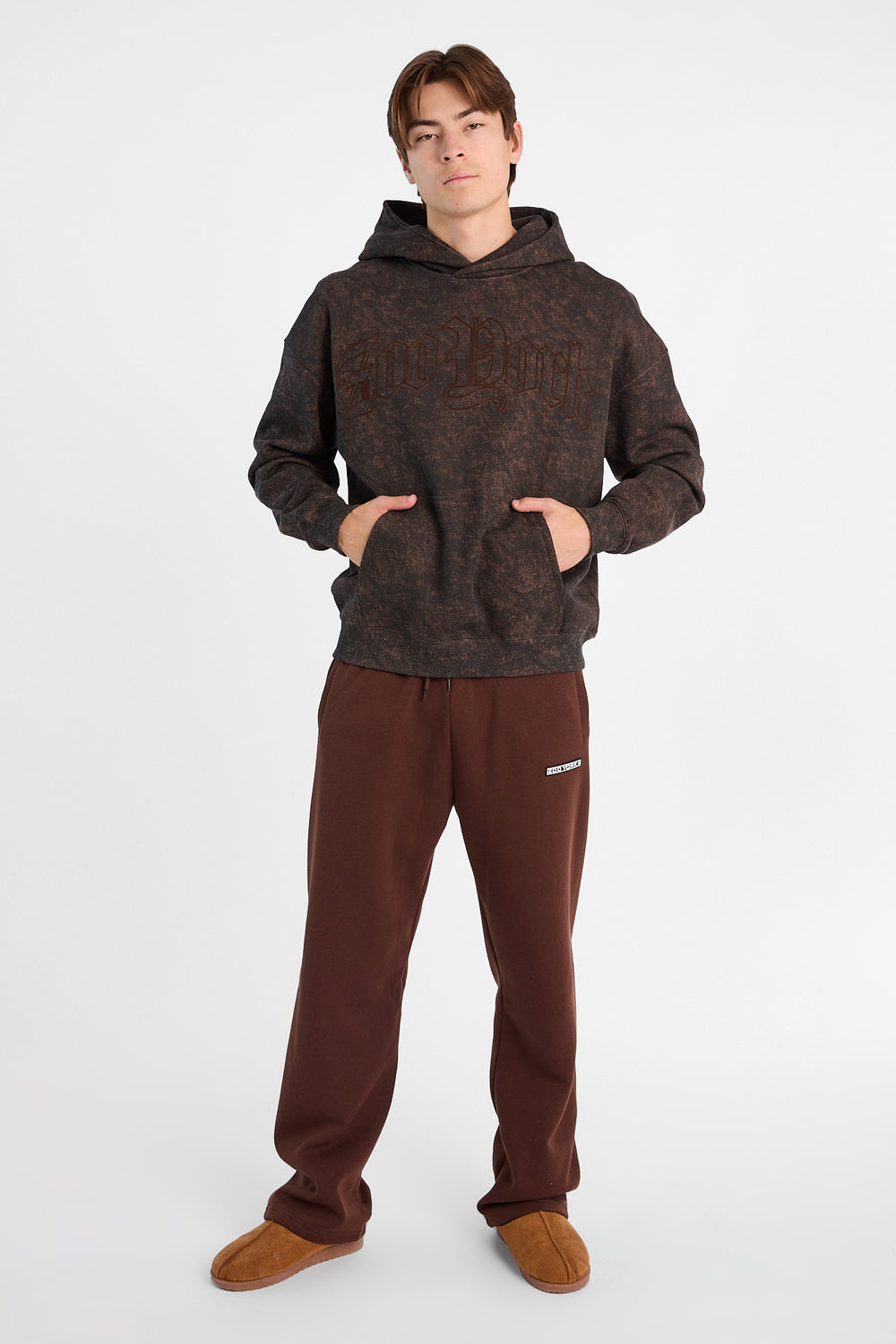 Pantalon en molleton à jambe ample Zoo York Pantalon en molleton à jambe ample Zoo York