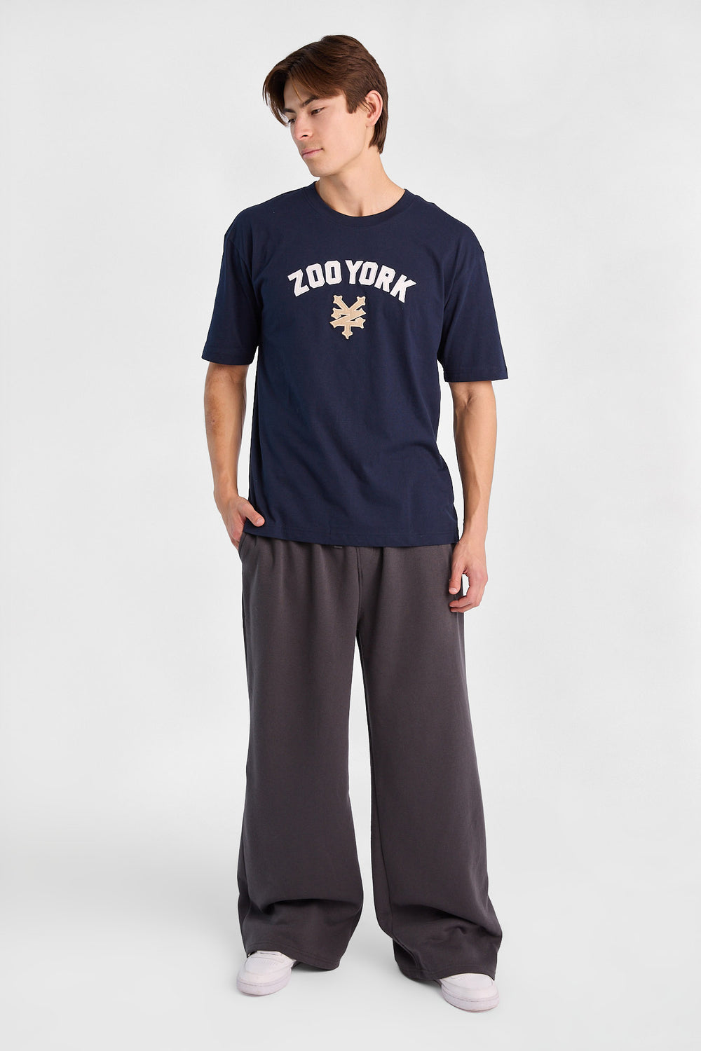 Pantalon en molleton à jambe ultra-ample Zoo York Pantalon en molleton à jambe ultra-ample Zoo York