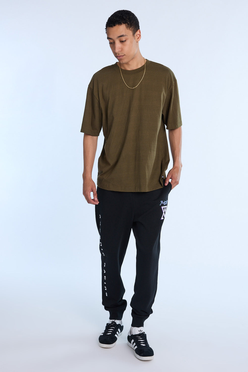 Arsenic Mens Racing Fleece Jogger Arsenic Mens Racing Fleece Jogger
