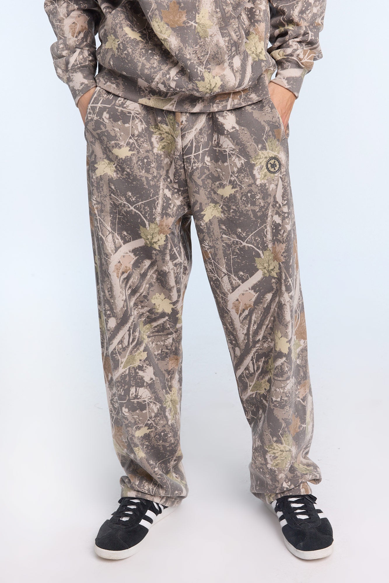 Zoo York Mens Tree Camo Straight Leg Sweatpant - Camouflage /