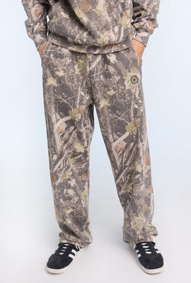 Zoo York Mens Tree Camo Straight Leg Sweatpant