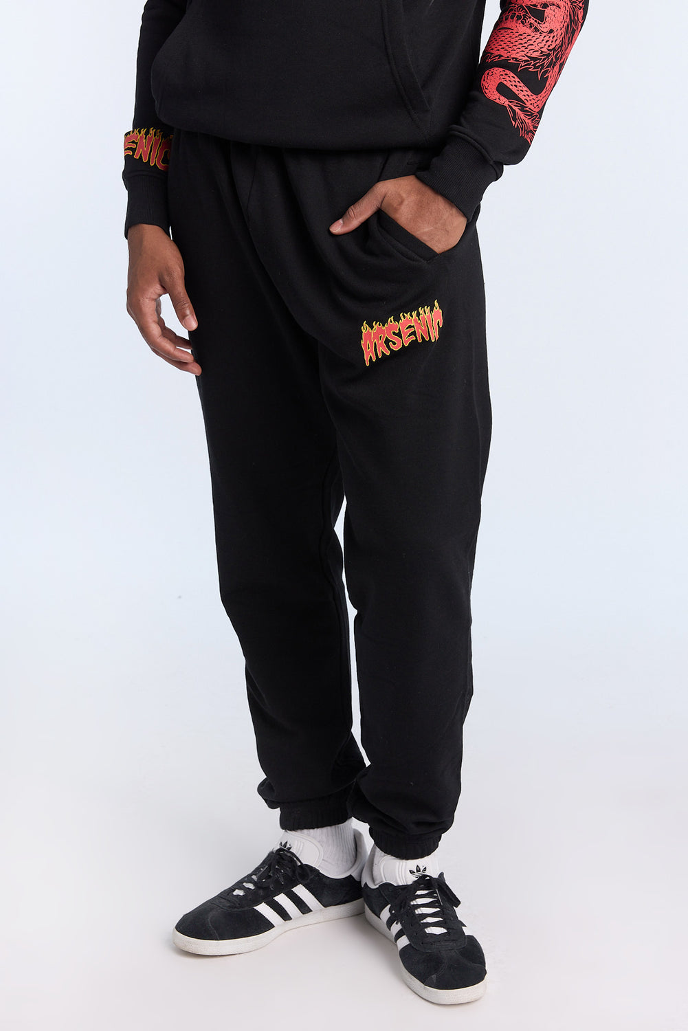 Arsenic Mens Flame Logo Sweatpant Arsenic Mens Flame Logo Sweatpant