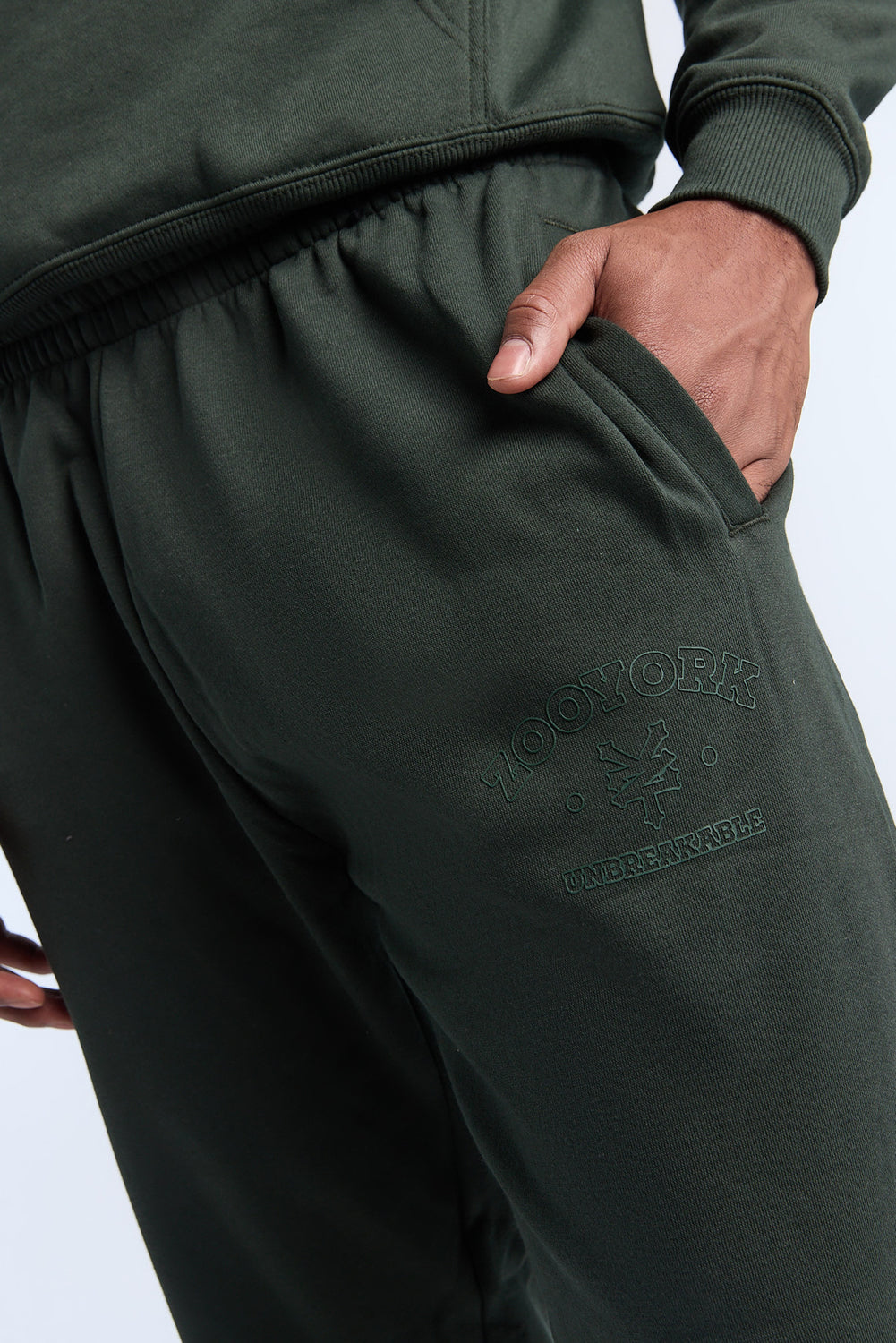 Jogger en molleton logo ton sur ton Zoo York Homme Jogger en molleton logo ton sur ton Zoo York Homme