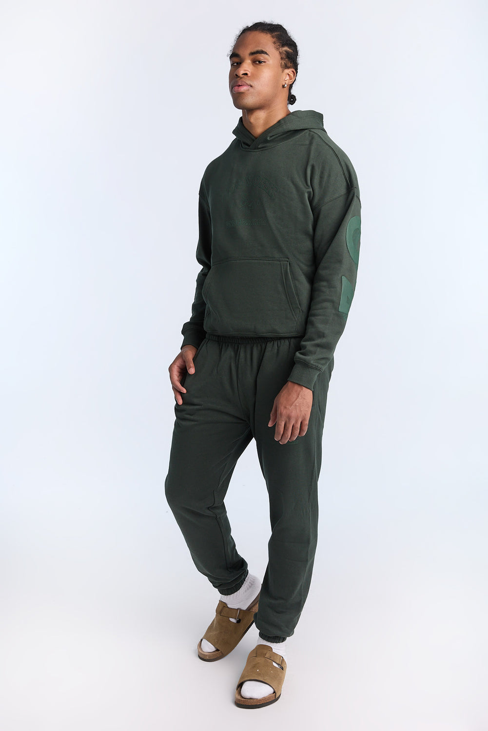 Jogger en molleton logo ton sur ton Zoo York Homme Jogger en molleton logo ton sur ton Zoo York Homme