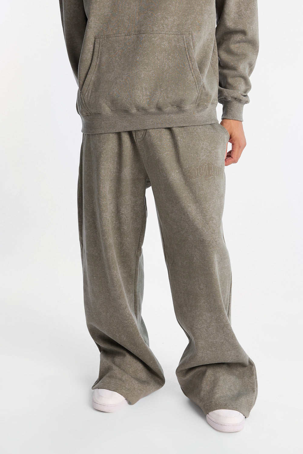 Pantalon en molleton à jambe ultra-ample délavé Zoo York Pantalon en molleton à jambe ultra-ample délavé Zoo York