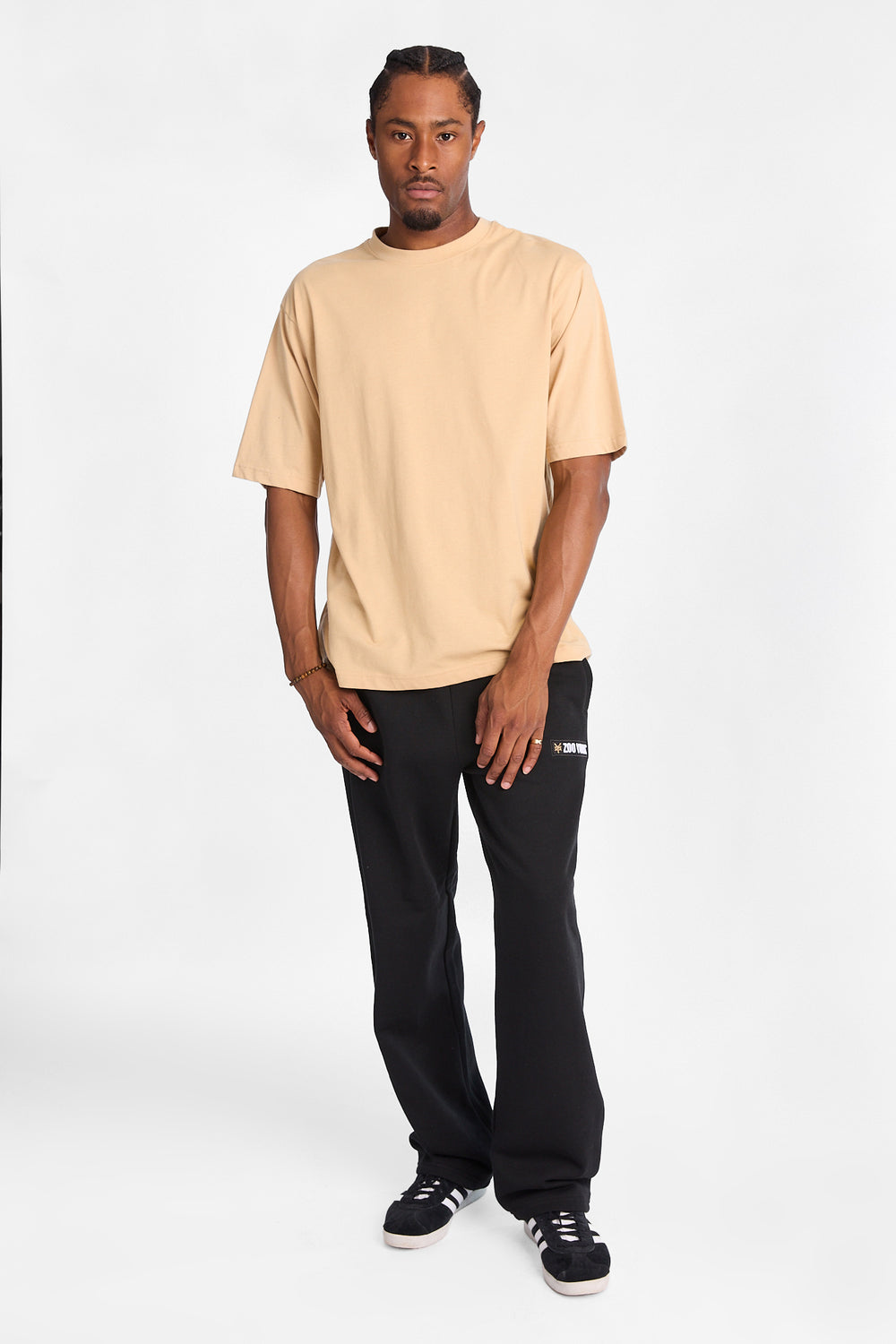 Pantalon en molleton ample Zoo York à logo carré Pantalon en molleton ample Zoo York à logo carré