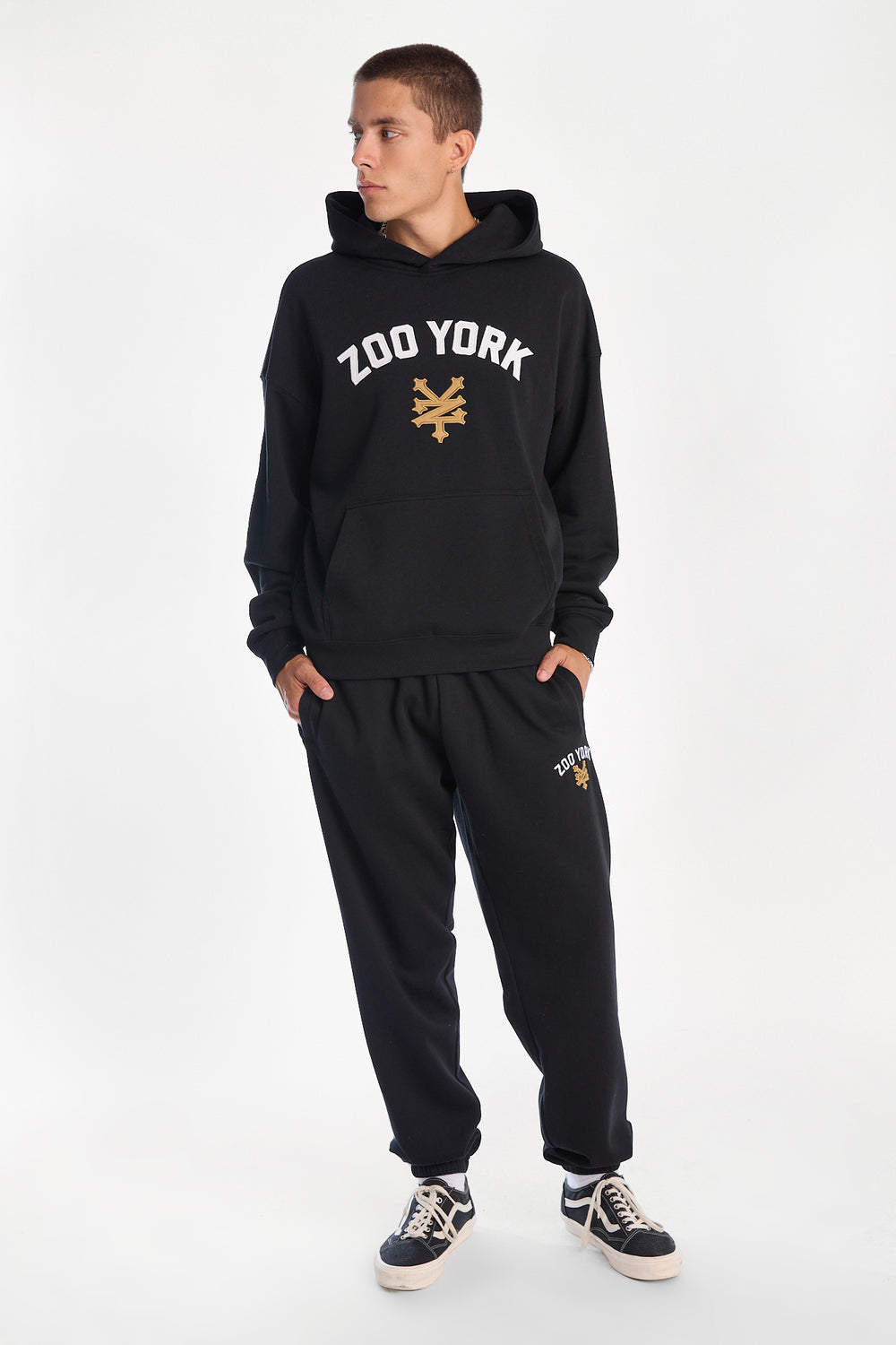 Jogger en molleton ample Zoo York à logo brodé Jogger en molleton ample Zoo York à logo brodé