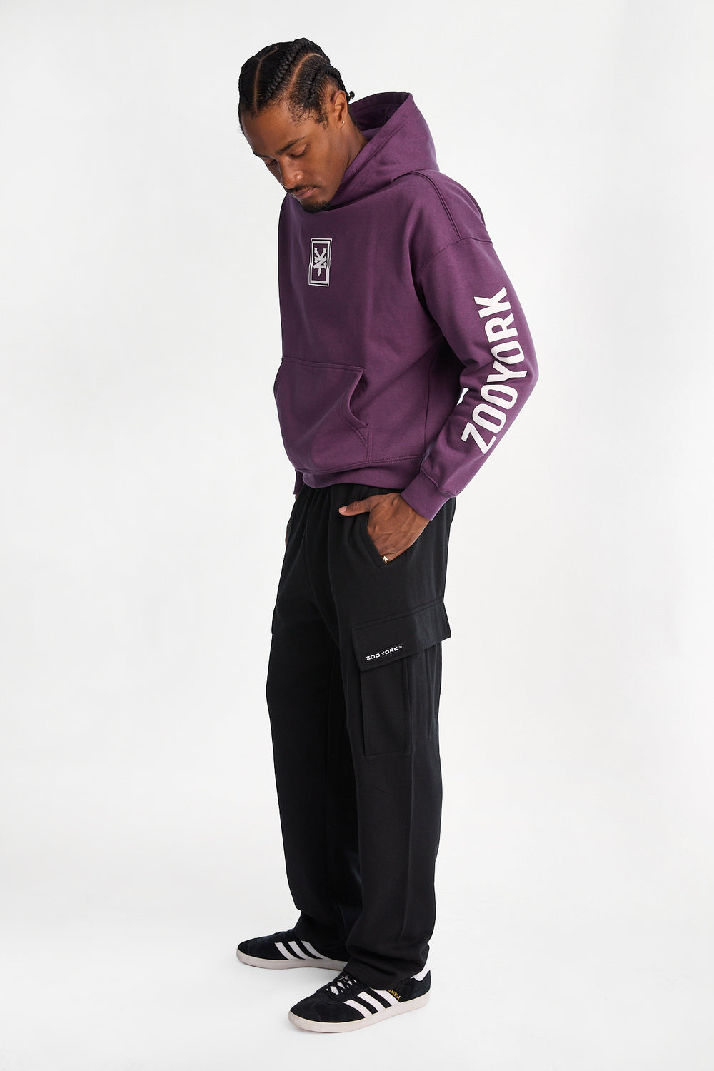 Pantalon cargo en molleton ample Zoo York Pantalon cargo en molleton ample Zoo York