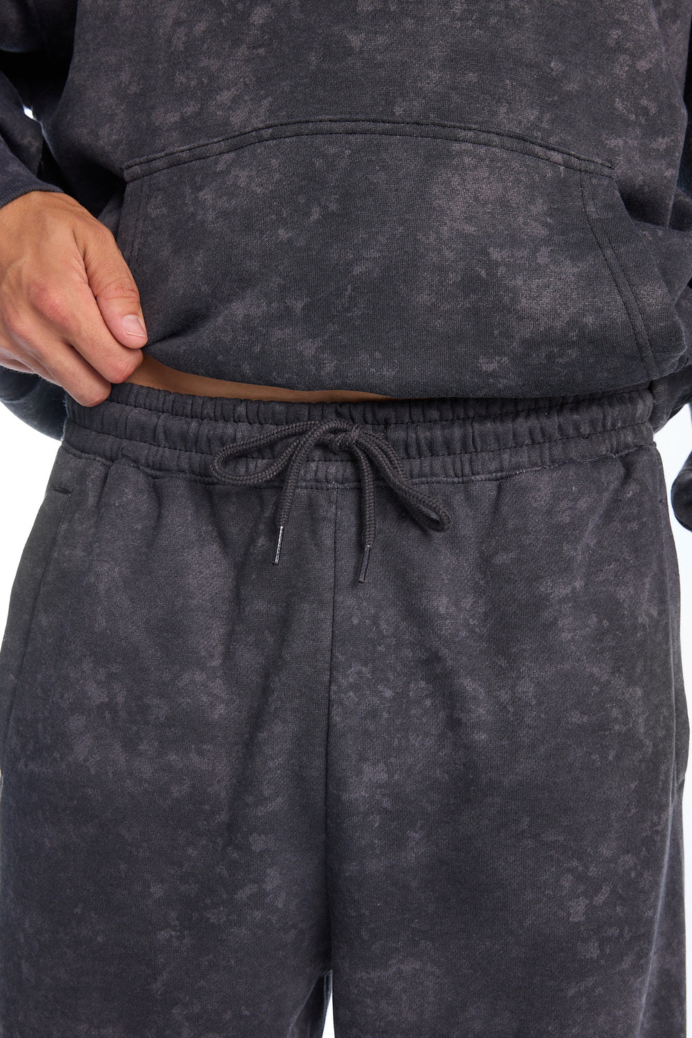 Pantalon en molleton ample délavé Arsenic Pantalon en molleton ample délavé Arsenic