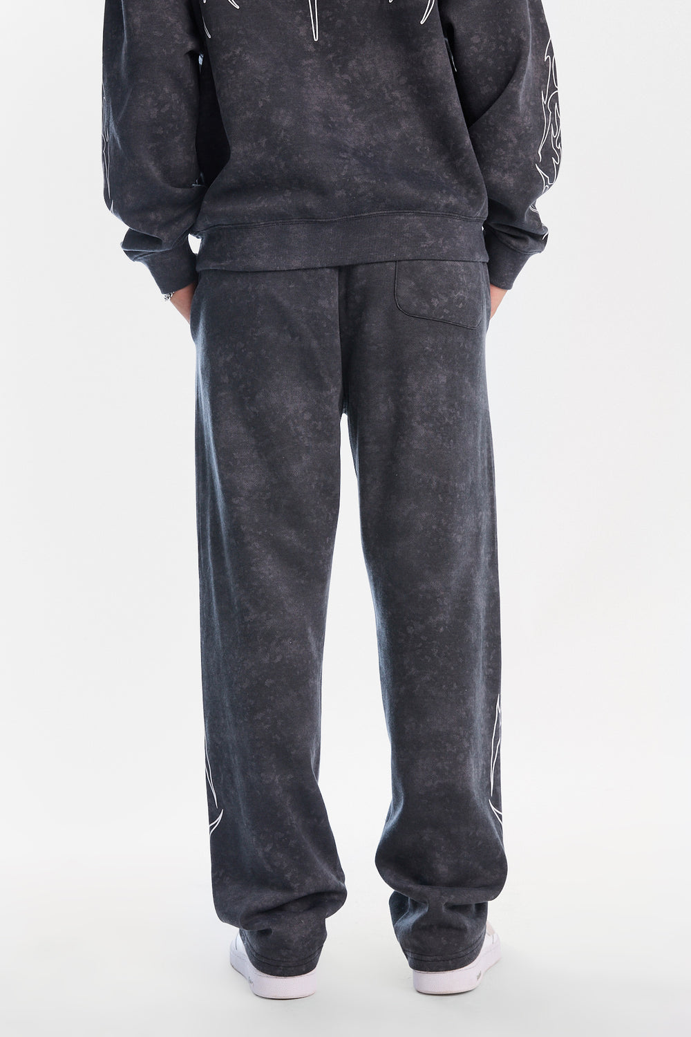 Pantalon en molleton ample délavé Arsenic Pantalon en molleton ample délavé Arsenic