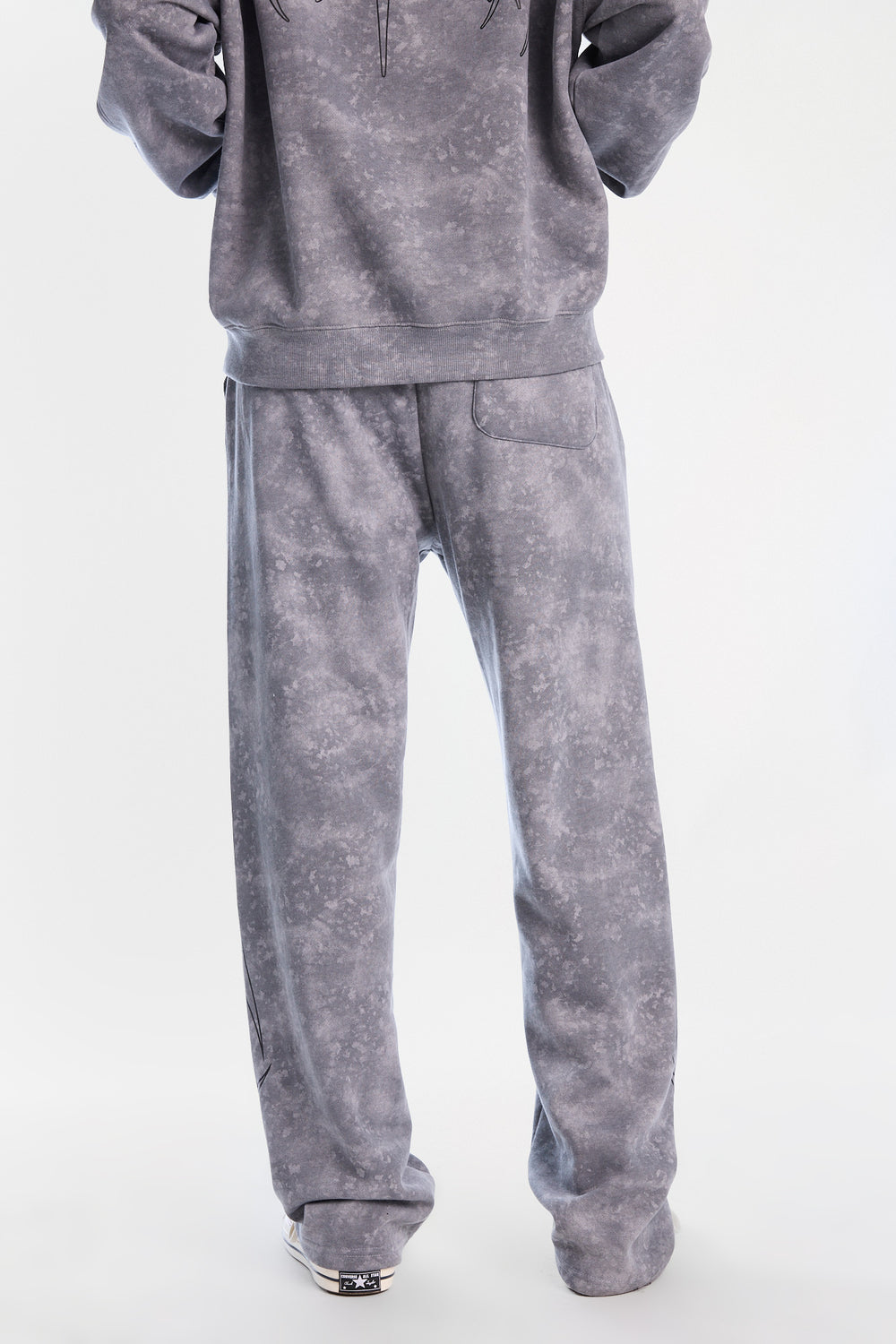 Pantalon en molleton ample délavé Arsenic Pantalon en molleton ample délavé Arsenic