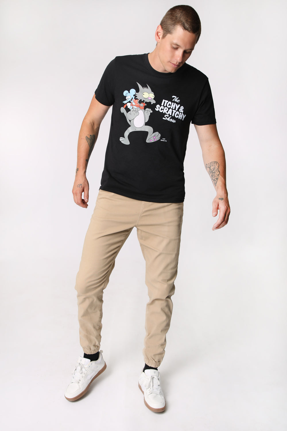 Mens The Itchy & Scratchy Show T-Shirt Mens The Itchy & Scratchy Show T-Shirt
