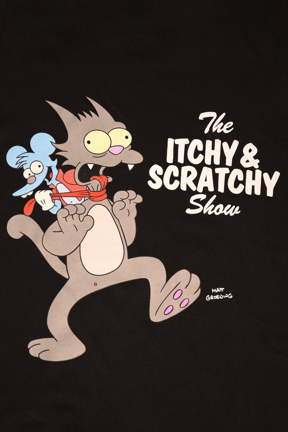 T-Shirt Imprimé The Itchy & Scratchy Show Homme T-Shirt Imprimé The Itchy & Scratchy Show Homme