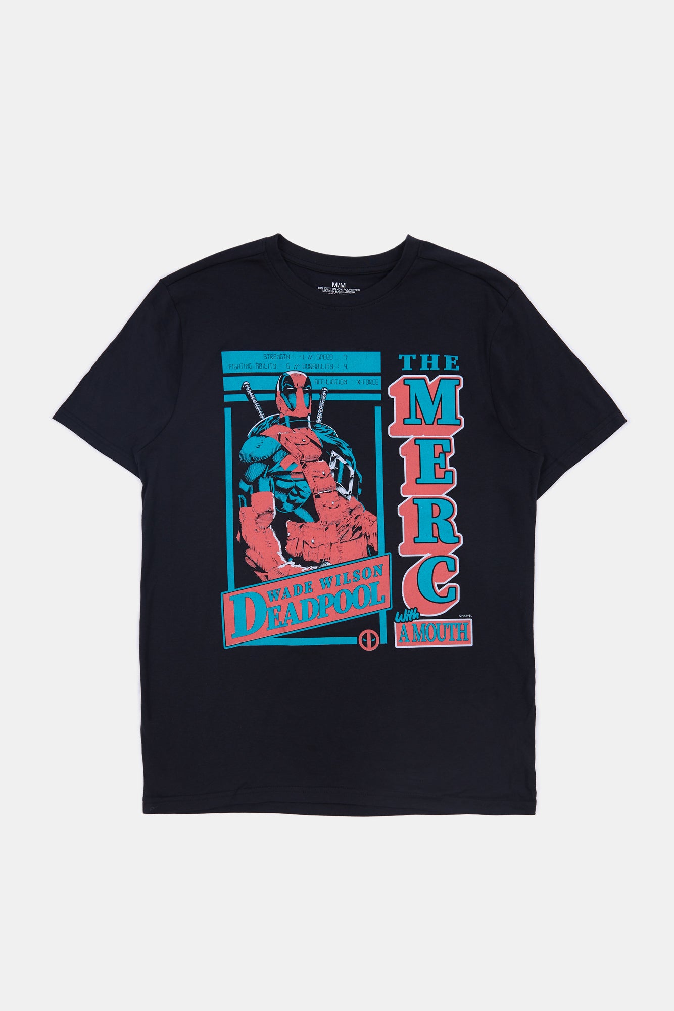 Mens Deadpool The Merc With A Mouth T-Shirt - Black /