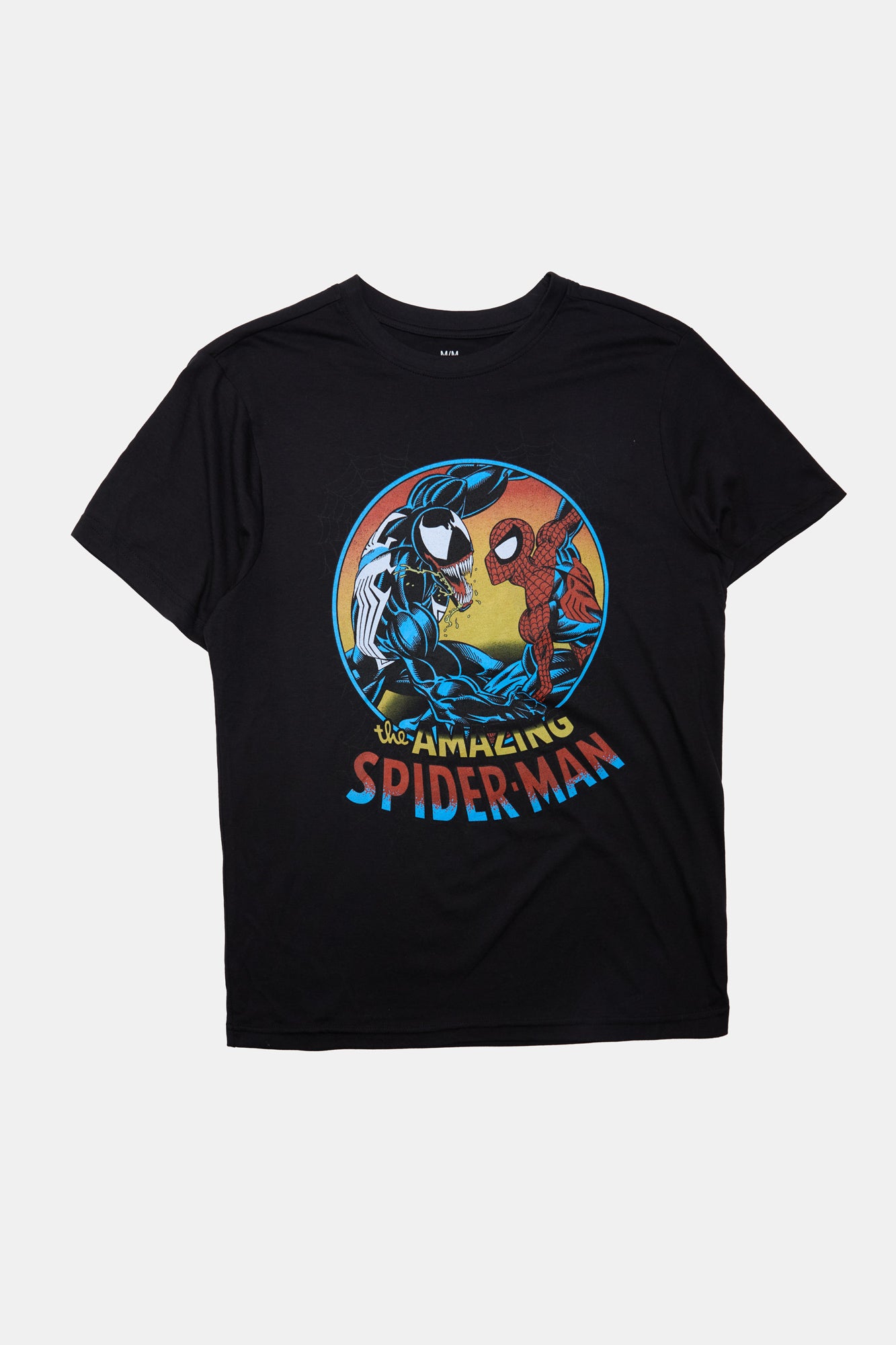 Mens Spider-Man vs Venom Graphic T-Shirt - Black /