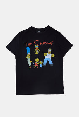 T-shirt imprimé famille Les Simpsons homme