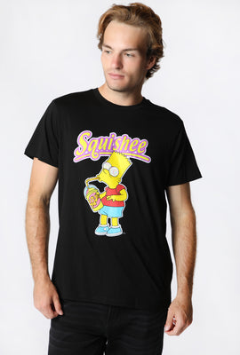 Mens Bart Simpson Squishee Graphic T-Shirt